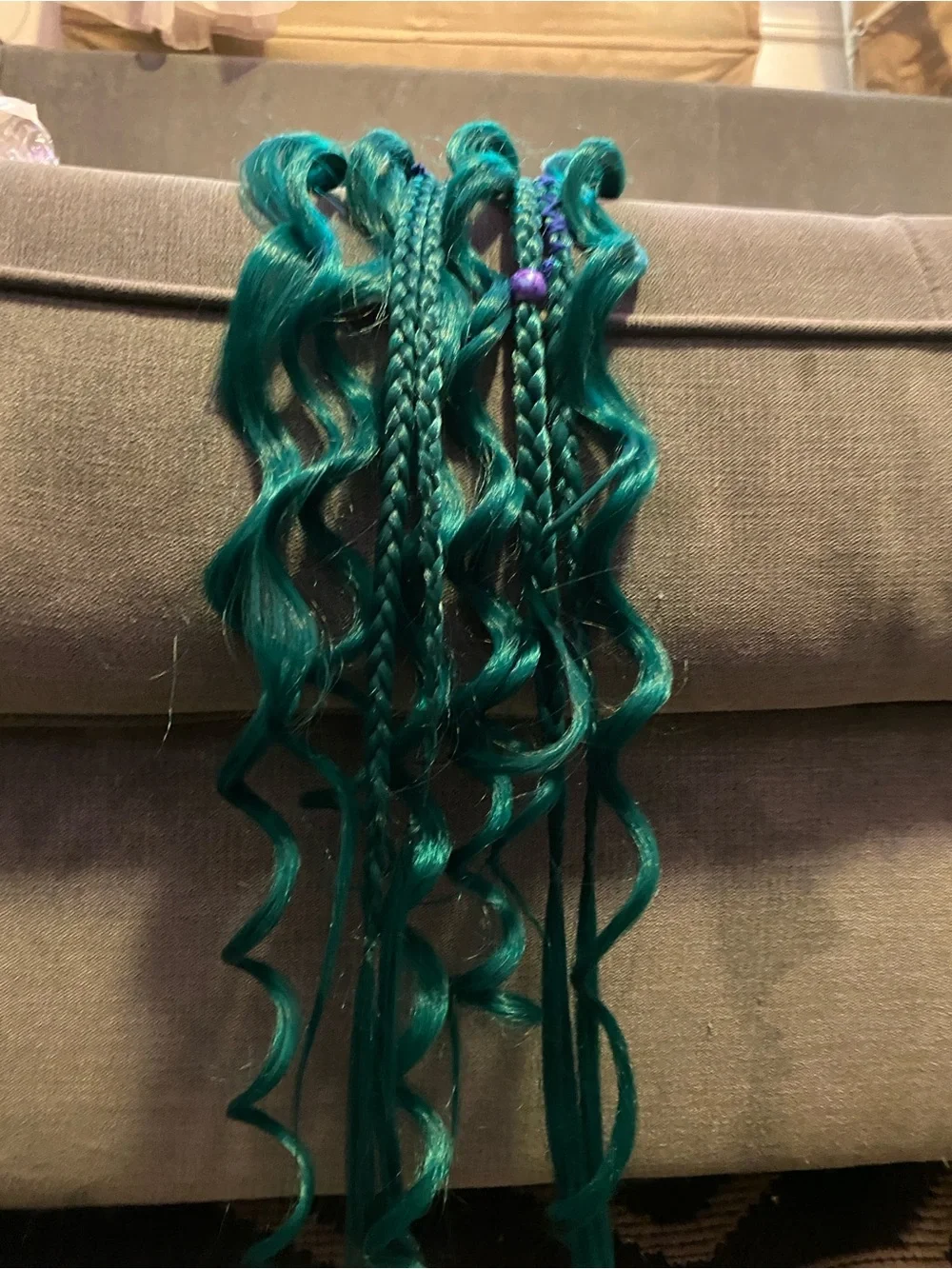 Teal Hair Extension Braids - Women Hair Accessory